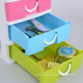 3-layer plastic mini cabinet desk organizer set with good quality